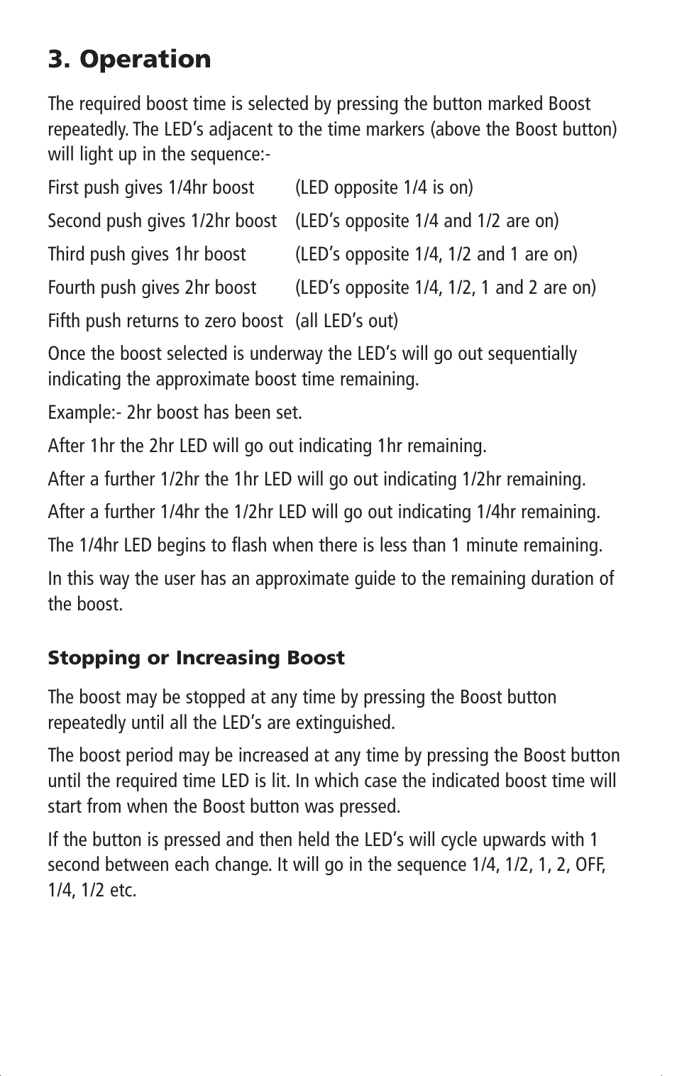 Operation | Timeguard TGBT4 User Manual | Page 4 / 6