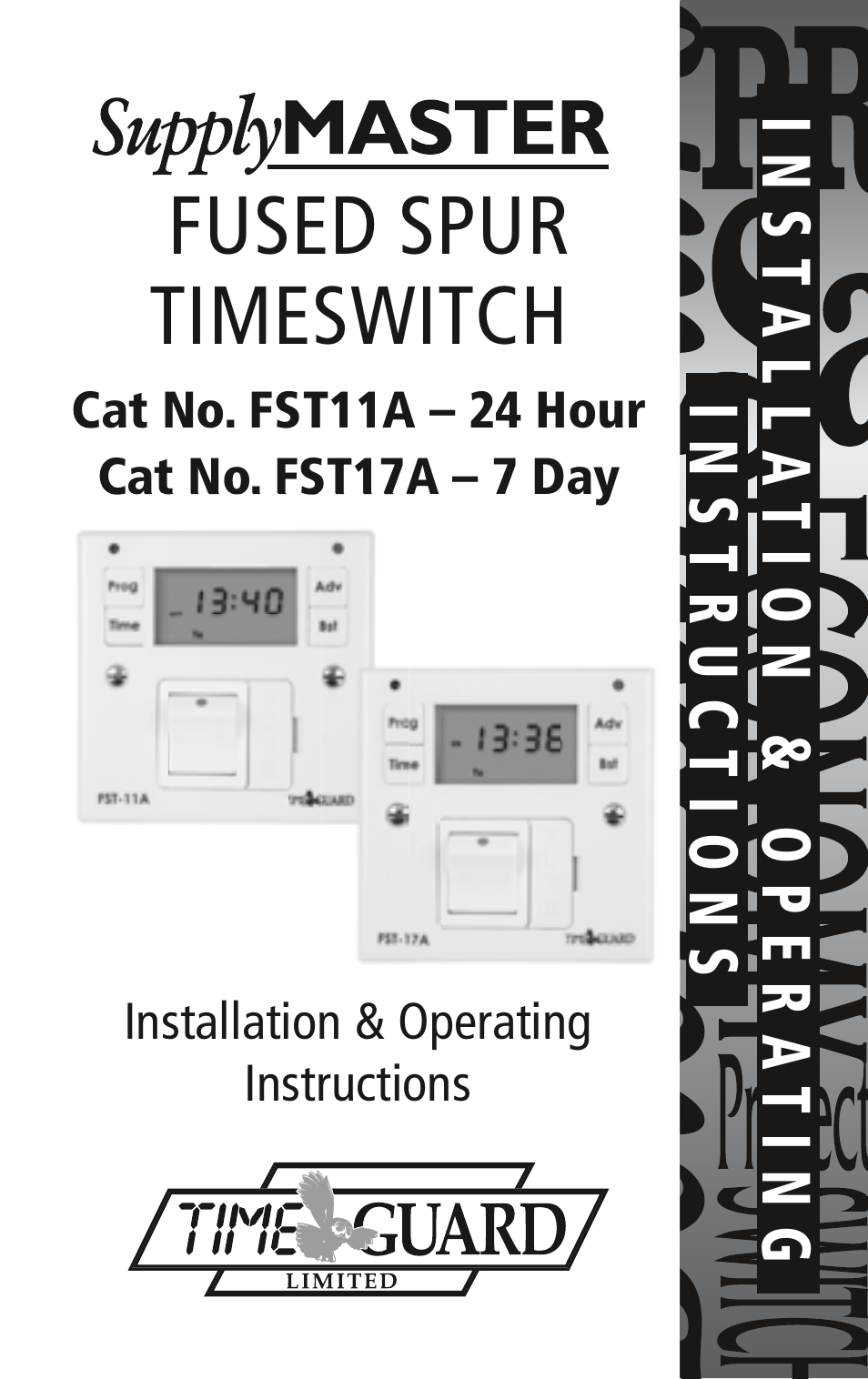 Timeguard FST17A User Manual | 12 pages