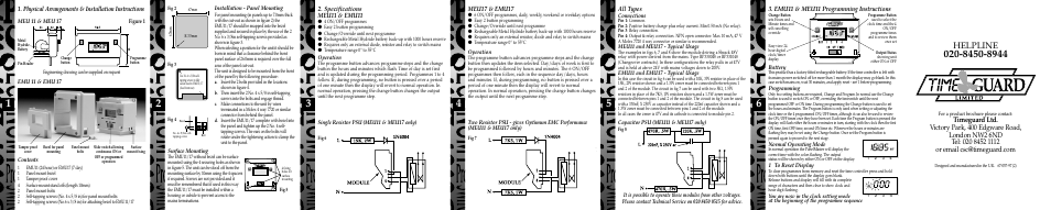 Helpline | Timeguard EMU17 User Manual | Page 2 / 7