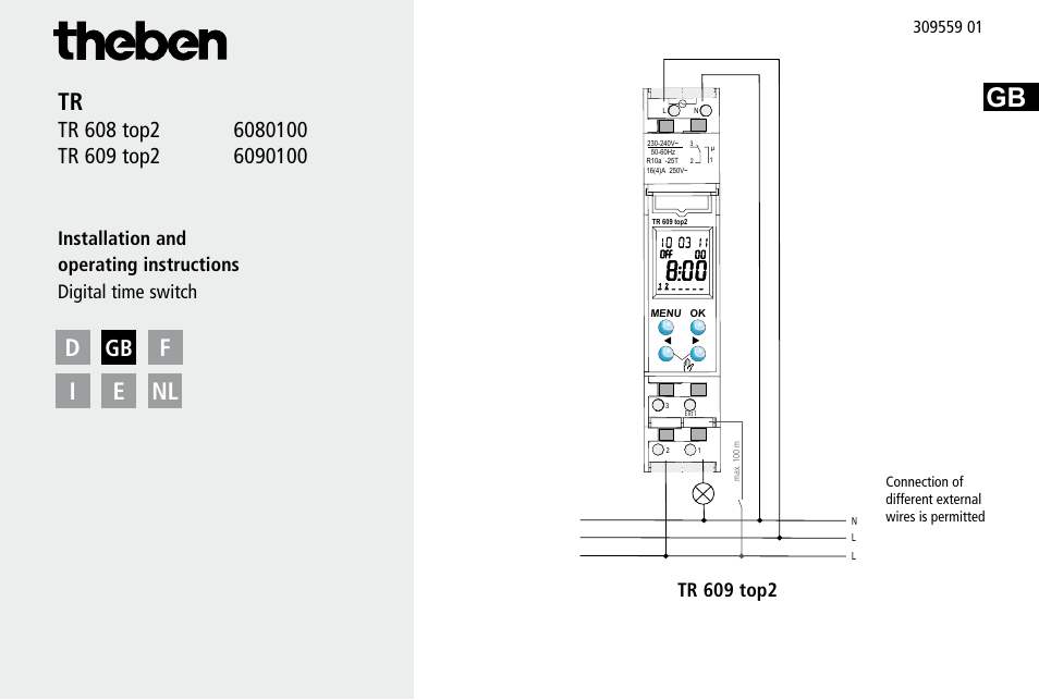 Timeguard TR 608 top2 User Manual | 24 pages