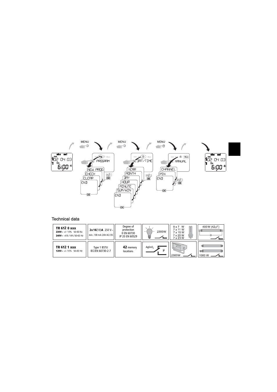 Timeguard TR 612 top2 User Manual | Page 3 / 7