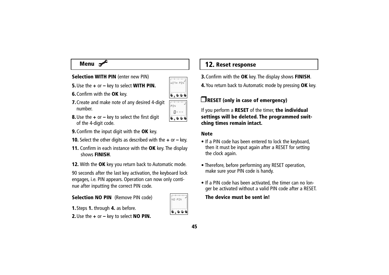 Timeguard SELEKTA 170 top2 User Manual | Page 22 / 24