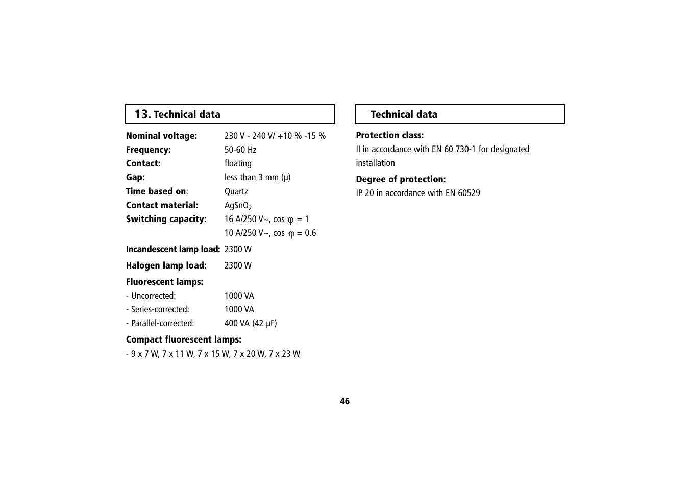 Timeguard SELEKTA 170 top2 User Manual | Page 23 / 24