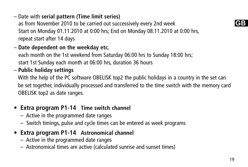 Timeguard TR 644 top2 User Manual | Page 19 / 36