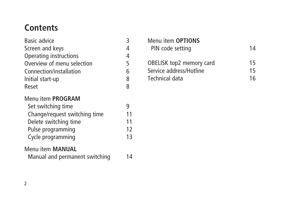 Timeguard TR 636 top2 User Manual | Page 2 / 16