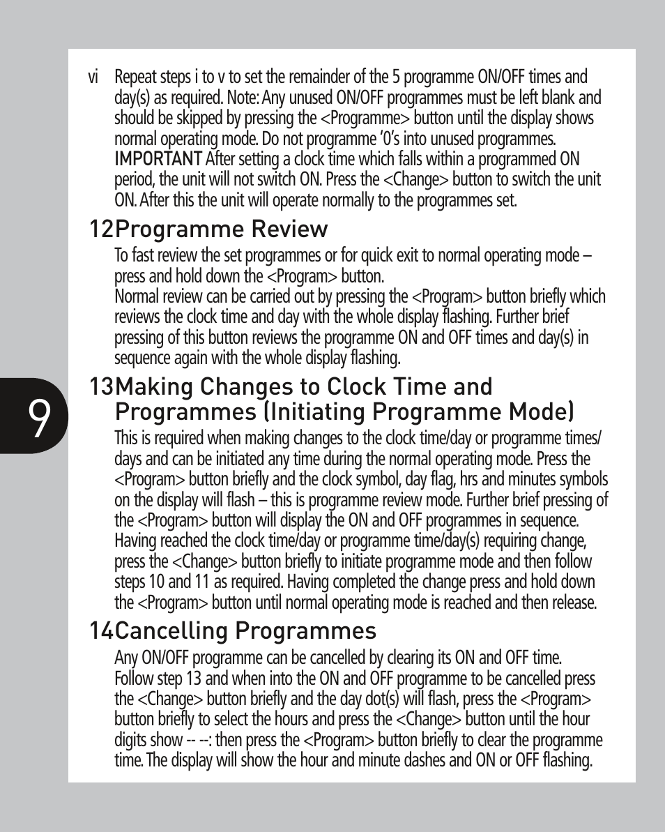Timeguard ZV700 User Manual | Page 10 / 12