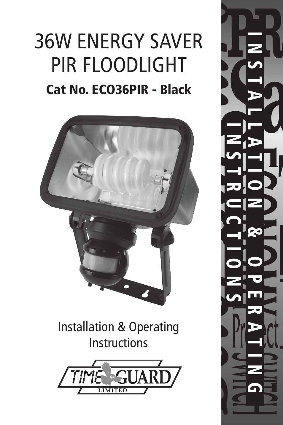 Timeguard ECO36PIR User Manual | 8 pages