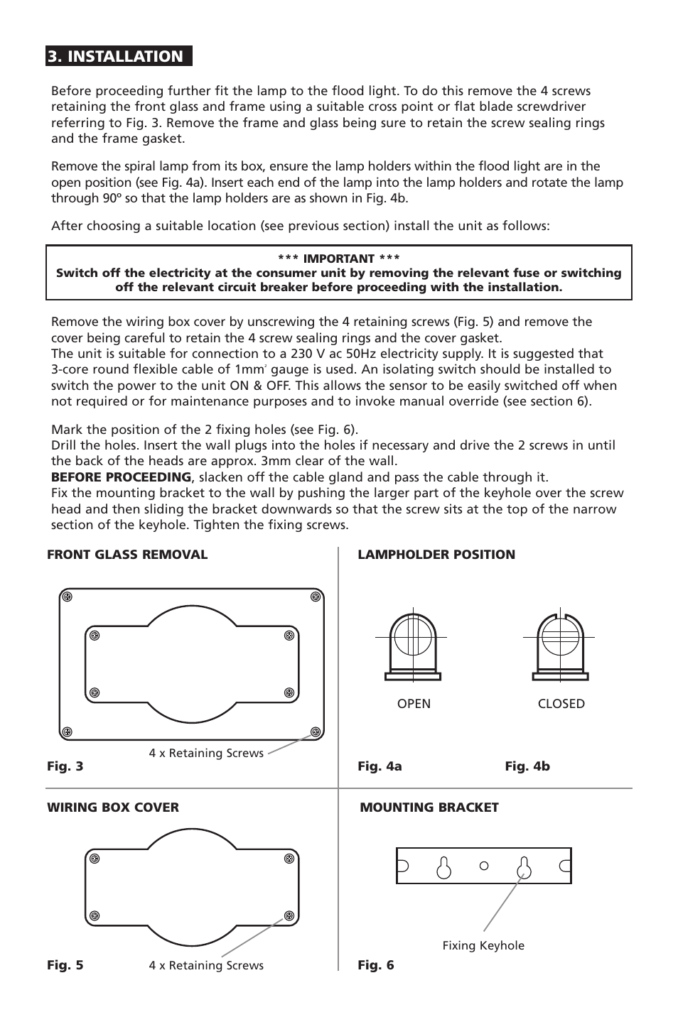 Installation | Timeguard ECO36PIR User Manual | Page 3 / 8