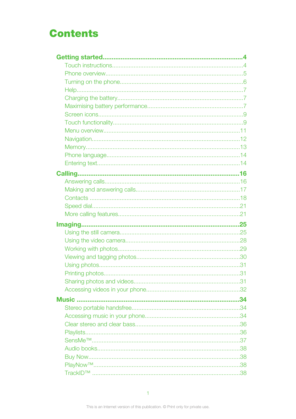 Sony Ericsson Aino™(U10) User Manual | 78 pages