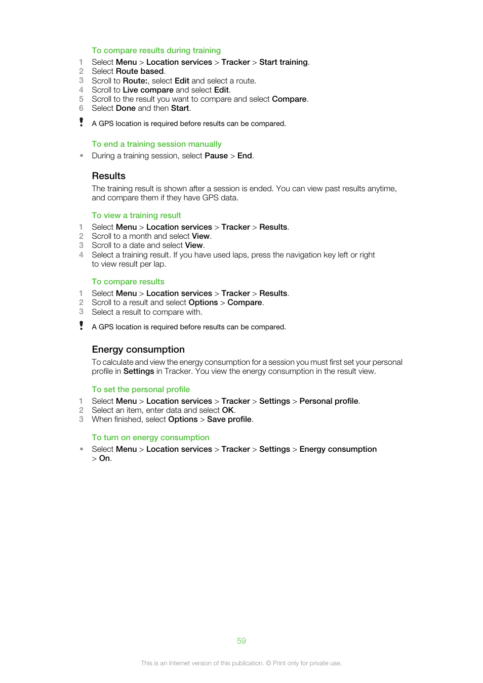 Sony Ericsson Aino™(U10) User Manual | Page 59 / 78