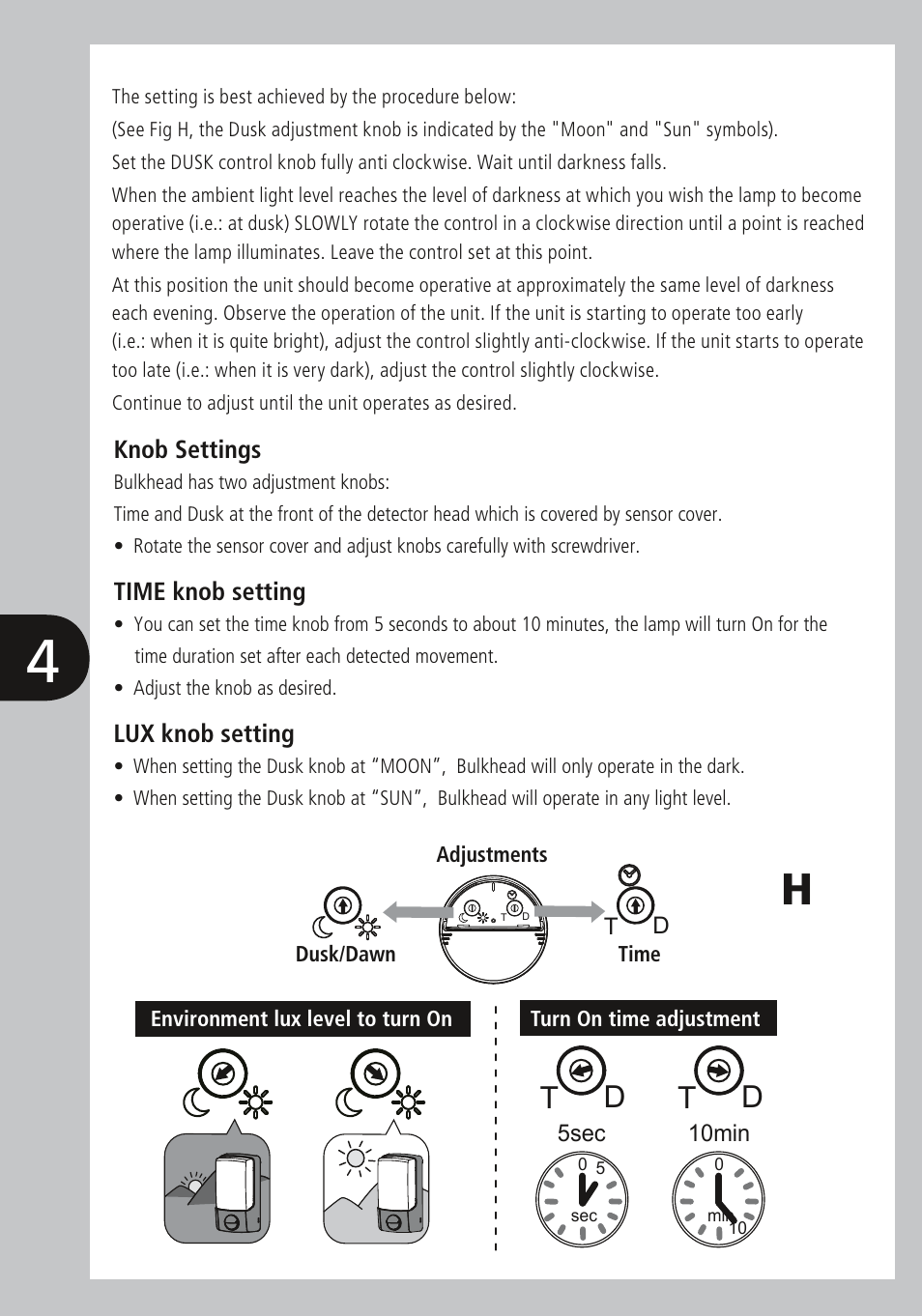 General information, Selecting the location, Operating and testing | Installation, Technical specifications, Trouble shooting guide, Td t d | Timeguard LED88PIR User Manual | Page 5 / 12