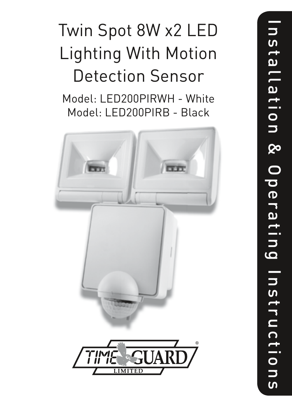 Timeguard LED200PIRWH User Manual | 12 pages