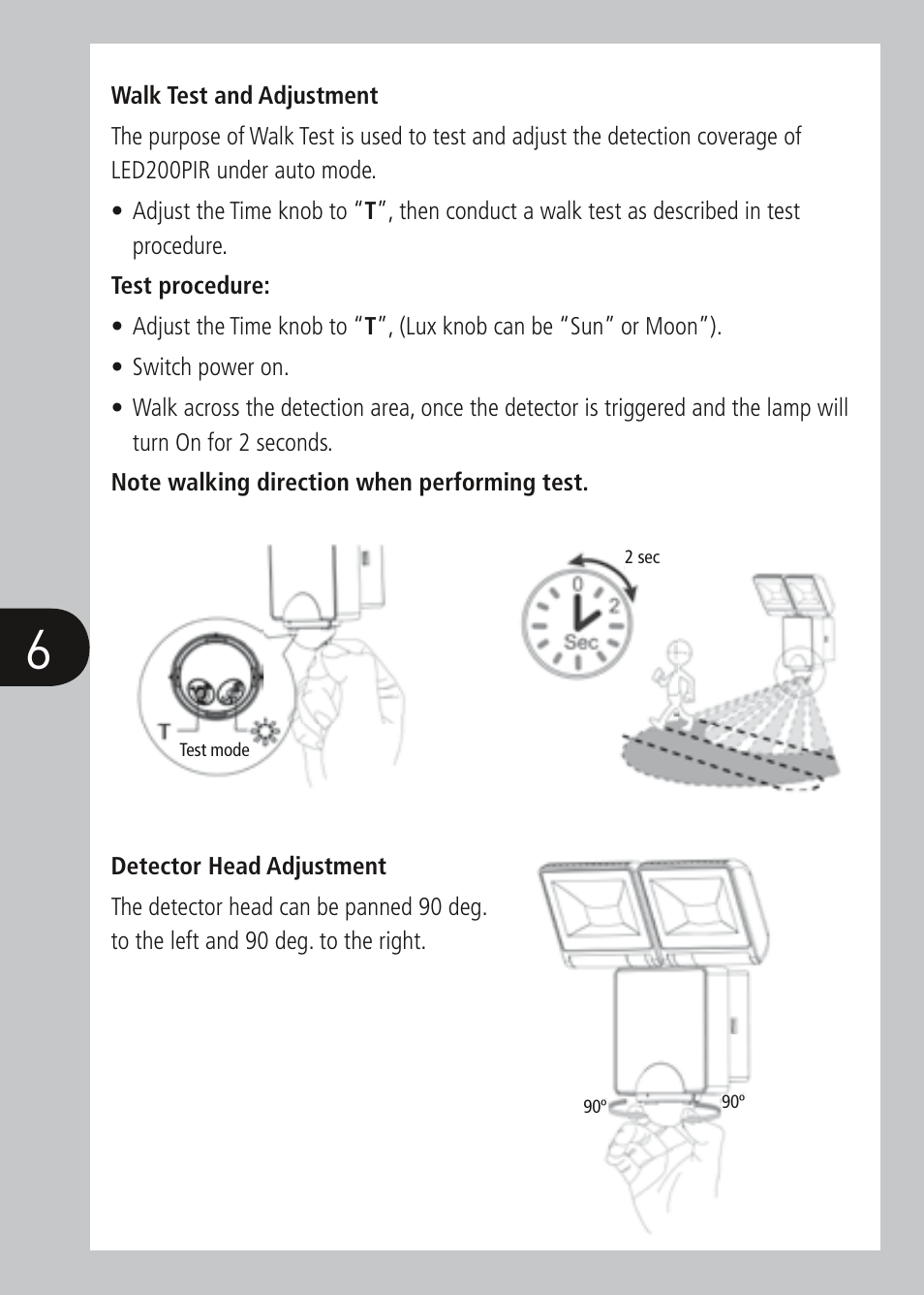 Timeguard LED200PIRWH User Manual | Page 7 / 12