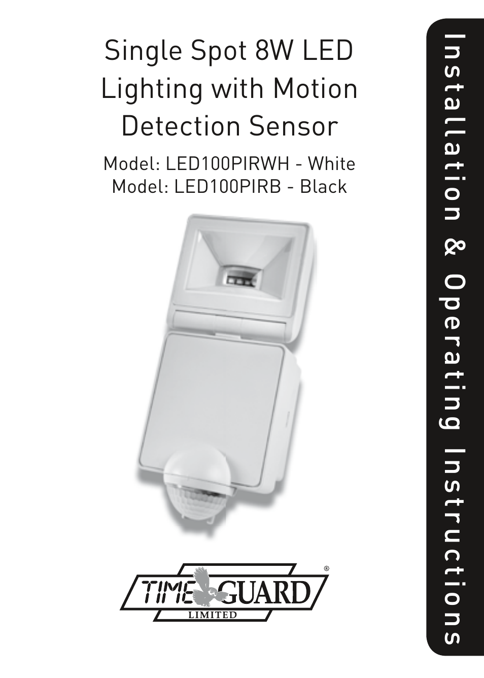Timeguard LED100PIRWH User Manual | 12 pages