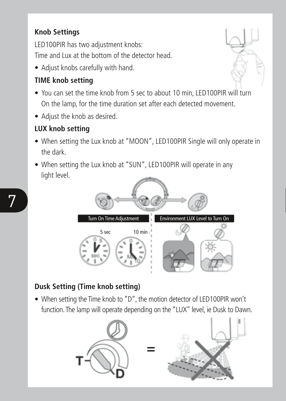 Timeguard LED100PIRWH User Manual | Page 8 / 12