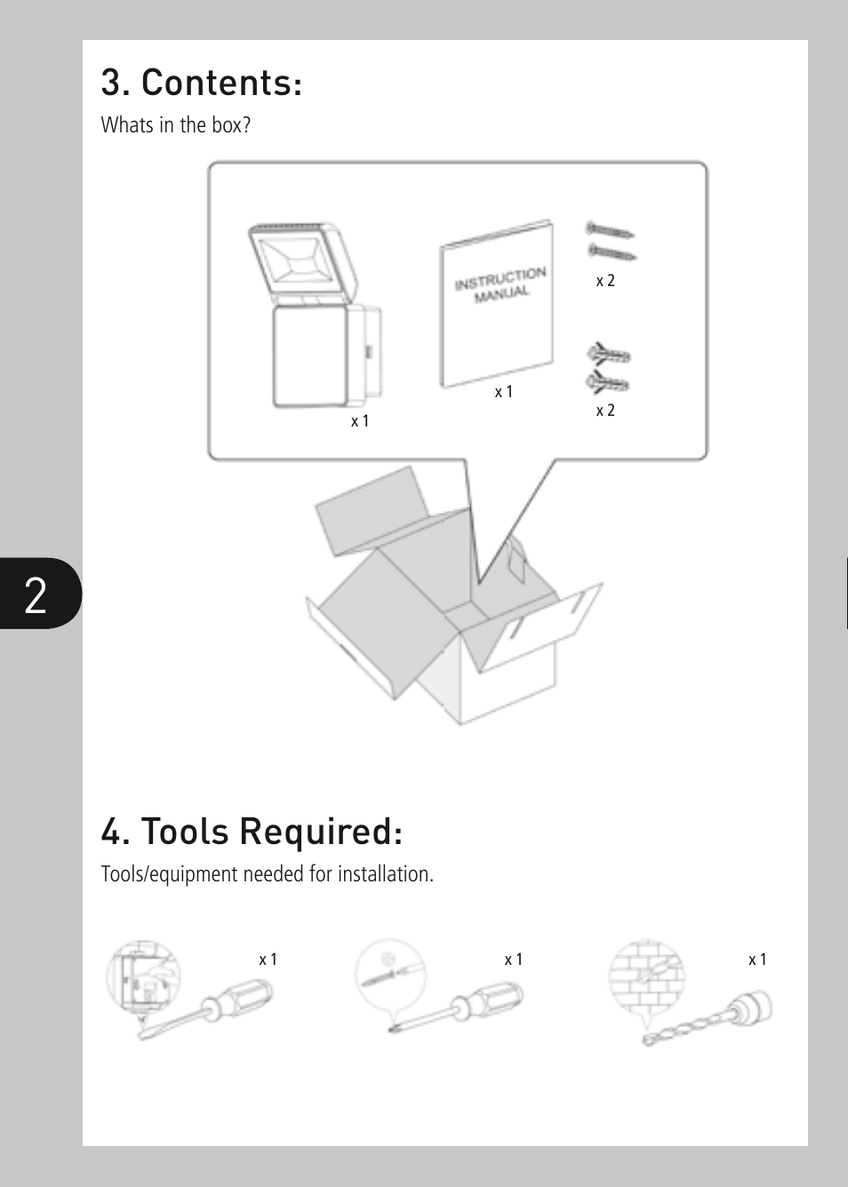 Timeguard LED100FLWH User Manual | Page 3 / 8