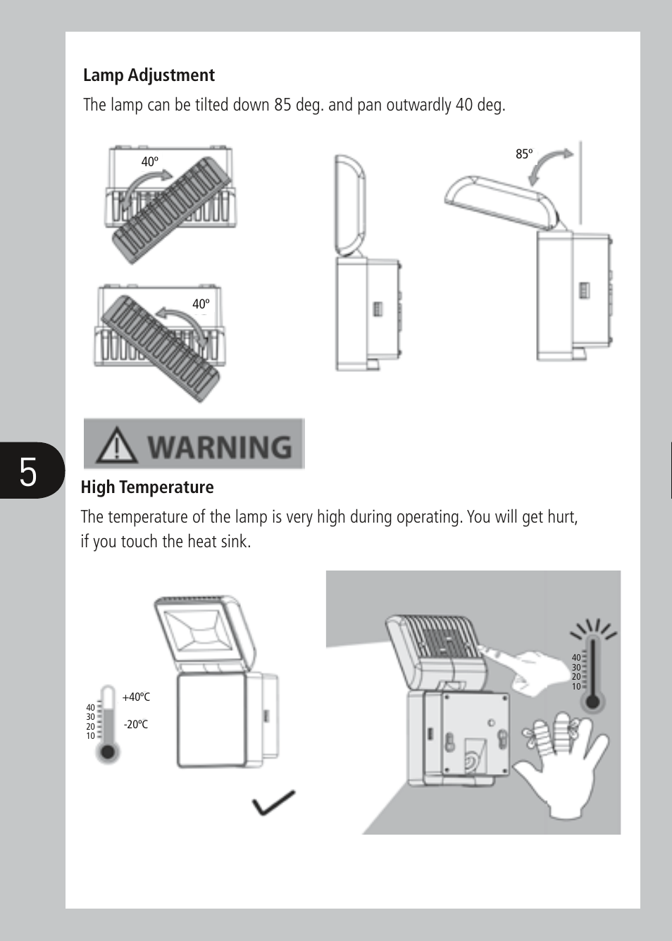 Timeguard LED100FLWH User Manual | Page 6 / 8