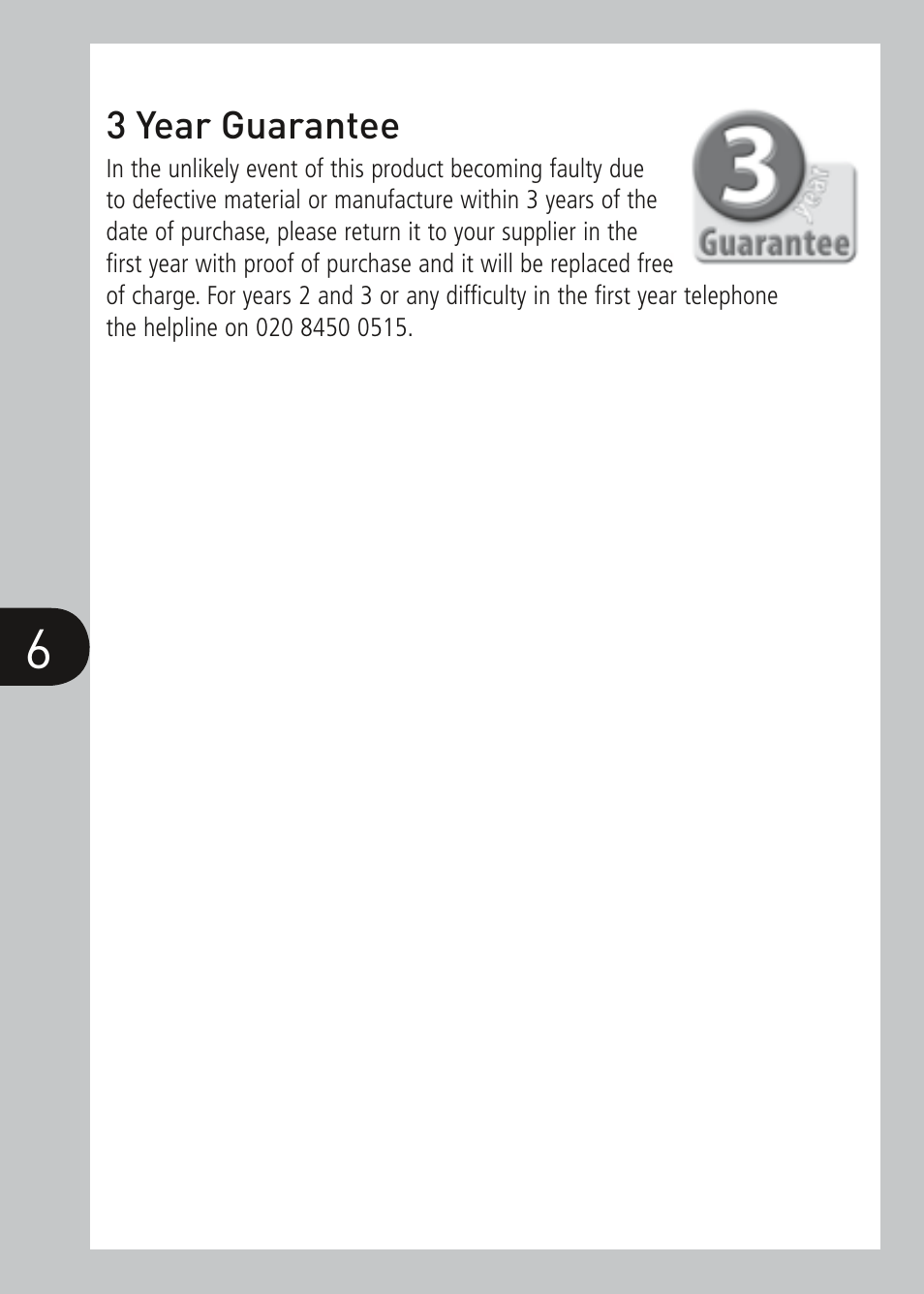 Timeguard LED100FLWH User Manual | Page 7 / 8