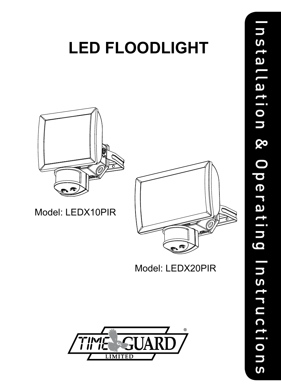 Timeguard LEDX20PIRB User Manual | 12 pages