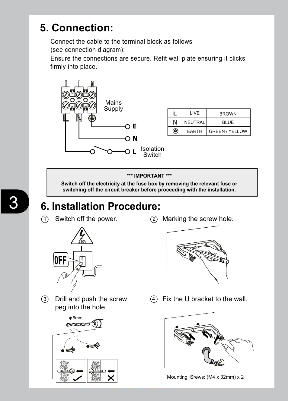 Timeguard LEDX20PIRB User Manual | Page 4 / 12