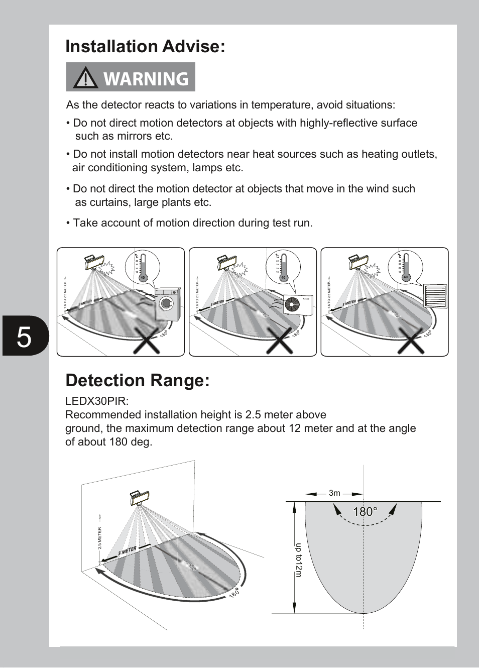 Timeguard LEDX30PIRB User Manual | Page 6 / 12