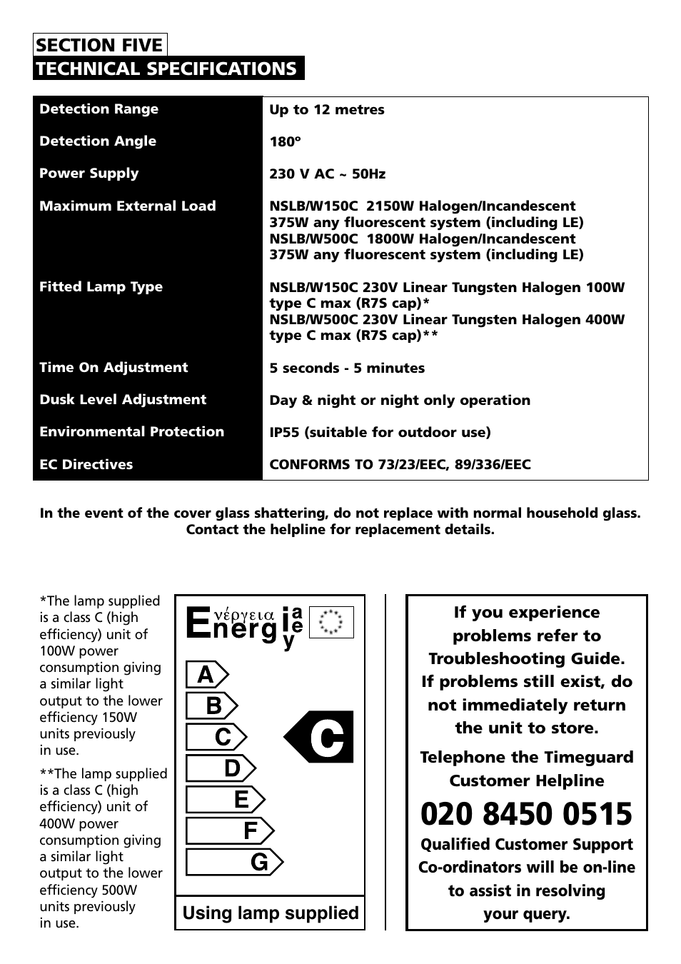 Timeguard NSLB150C User Manual | Page 10 / 11