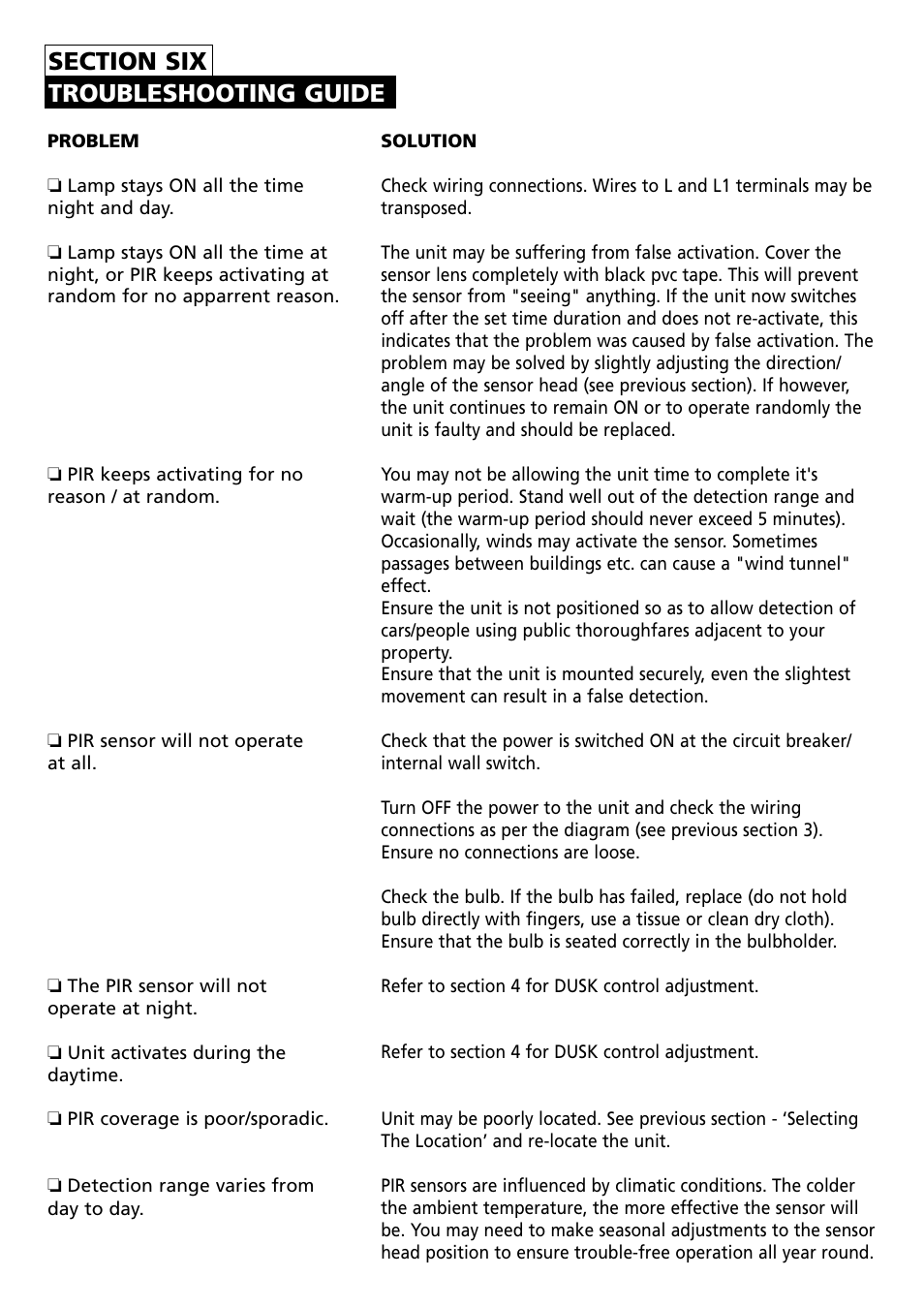 Timeguard NSLB150C User Manual | Page 9 / 11