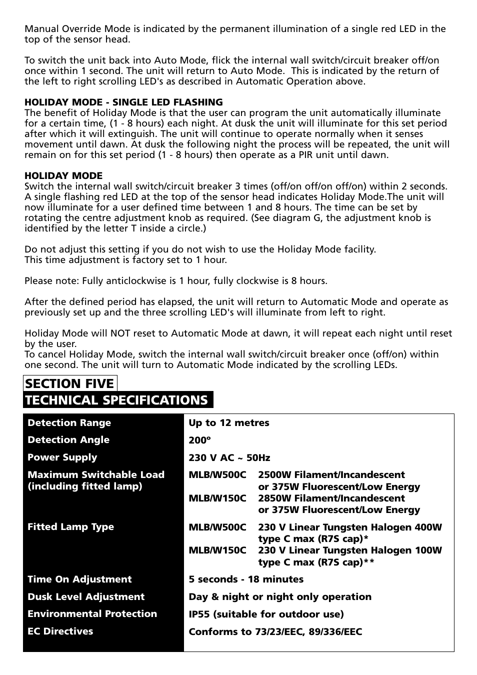 Timeguard MLB150C User Manual | Page 8 / 12