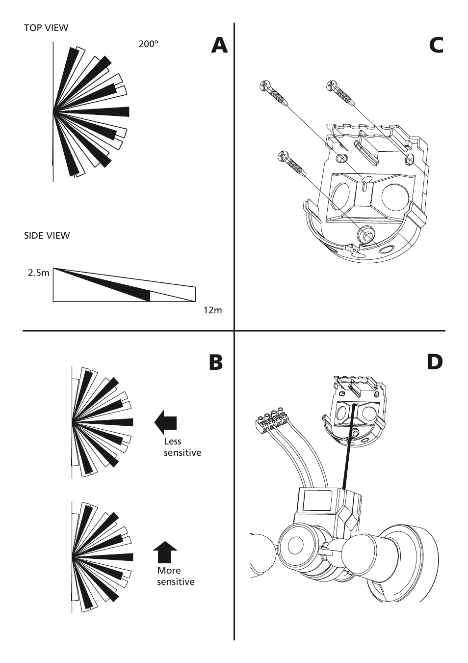 Ac b d | Timeguard MLWTS User Manual | Page 2 / 12