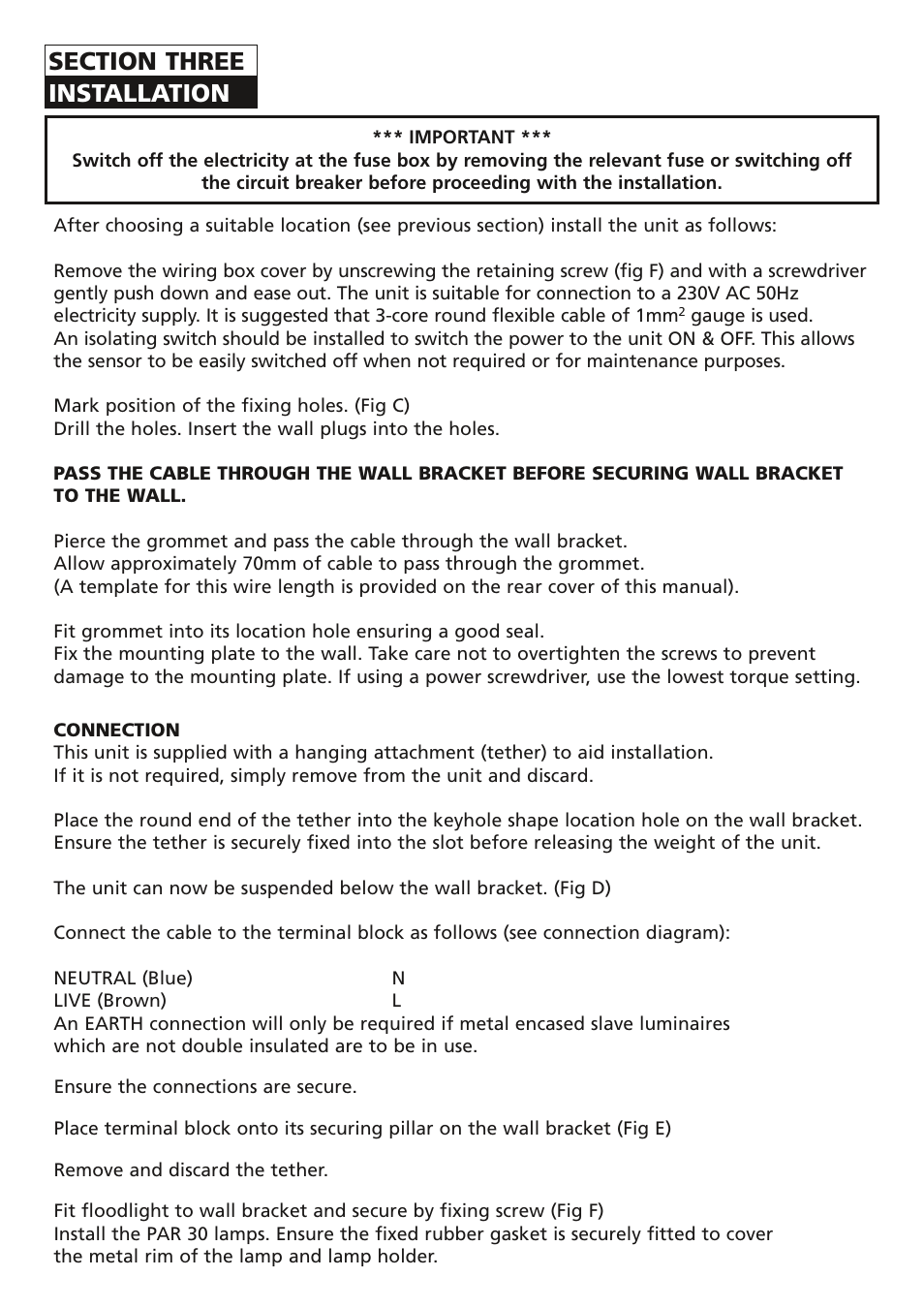 Timeguard MLWTS User Manual | Page 5 / 12