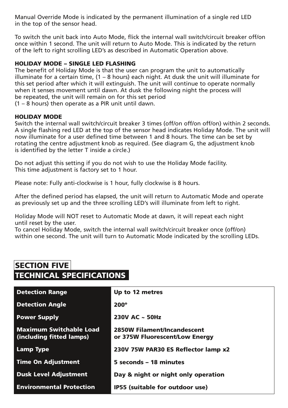 Timeguard MLWTS User Manual | Page 8 / 12