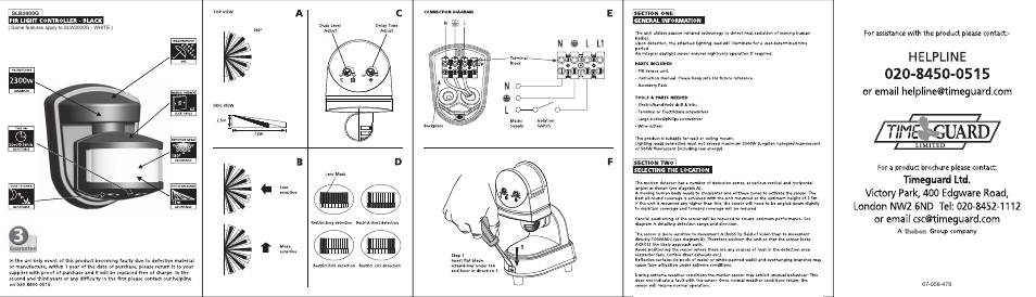 Timeguard SLW2000G User Manual | Page 2 / 2