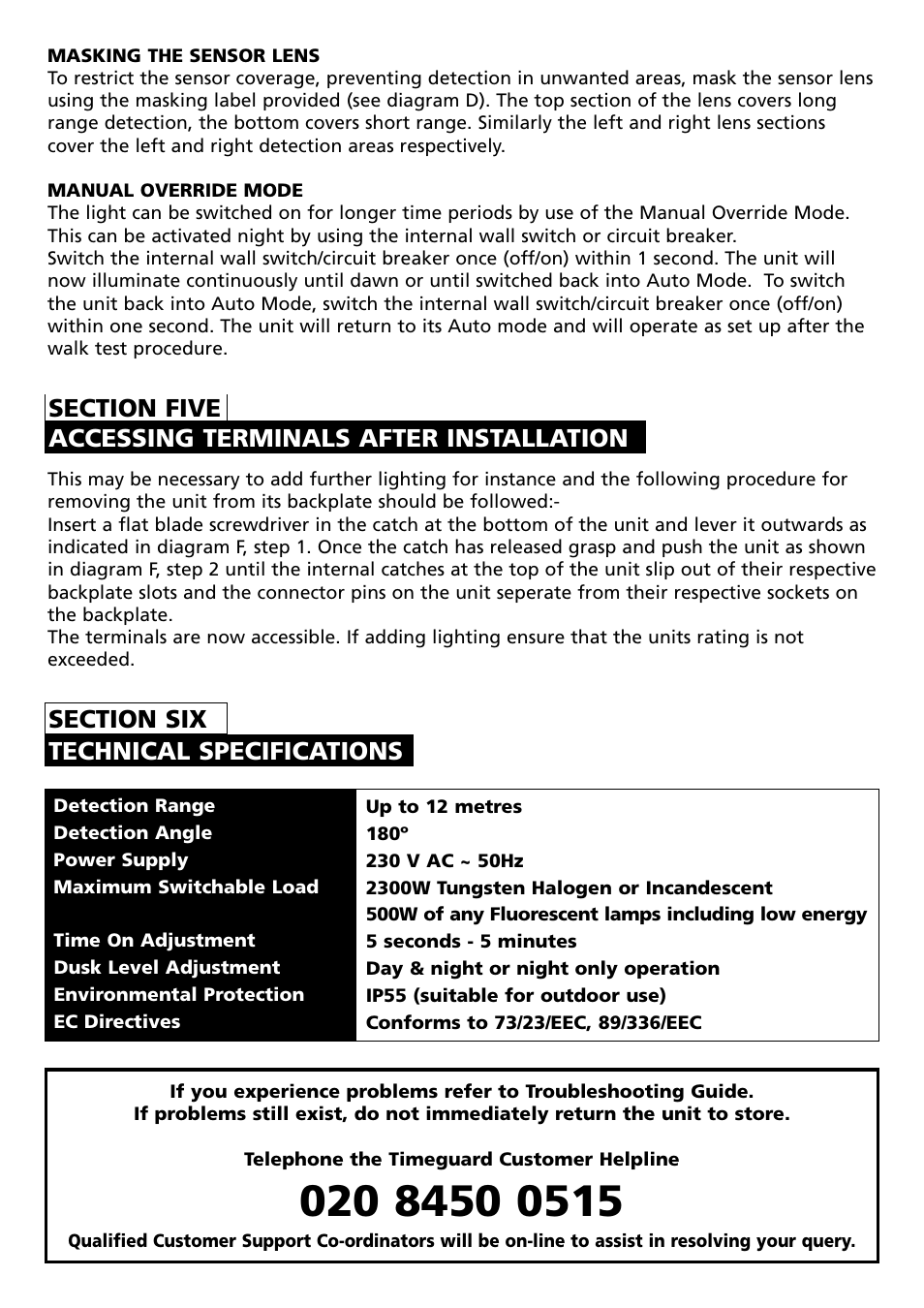Timeguard NSLB2000 User Manual | Page 6 / 10