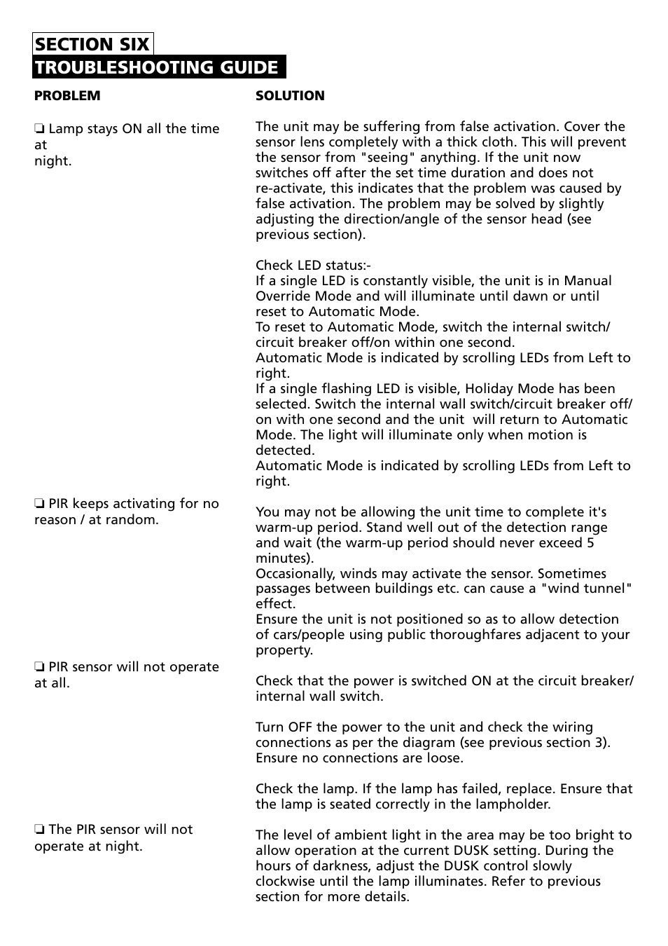 Timeguard MLB3000 User Manual | Page 10 / 12