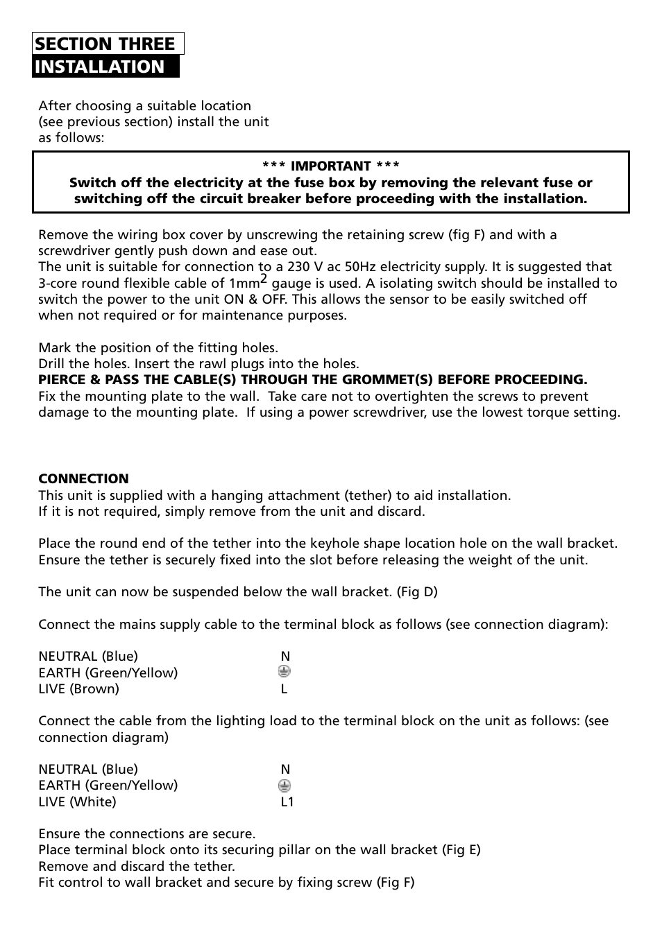 Timeguard MLB3000 User Manual | Page 3 / 12