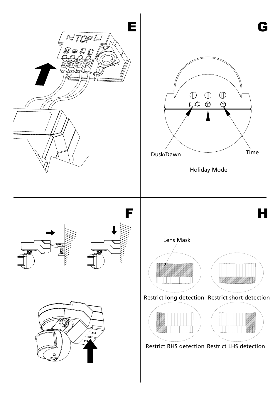 Eg f h | Timeguard MLB3000 User Manual | Page 9 / 12