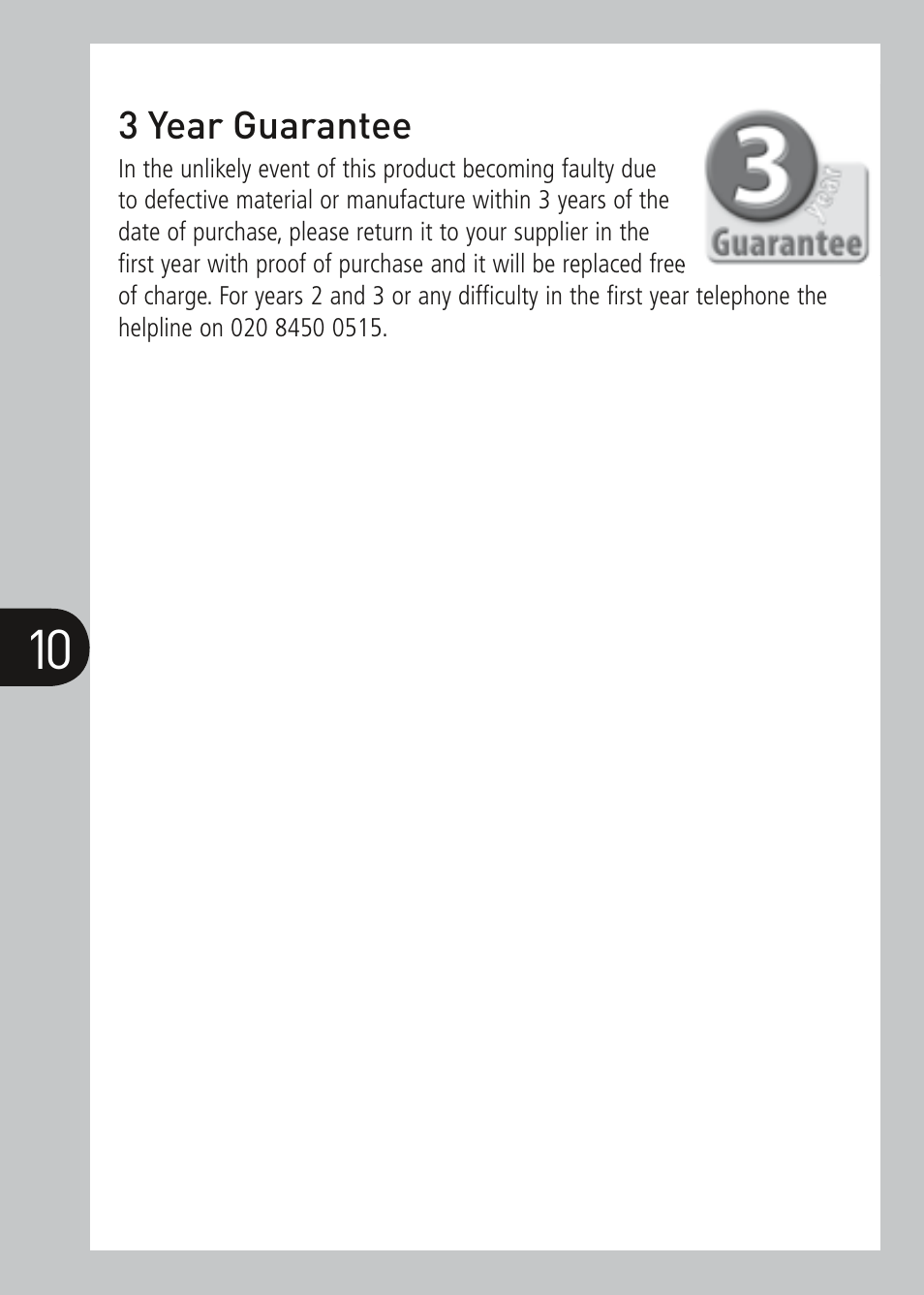 Timeguard PDFM1500 User Manual | Page 11 / 12