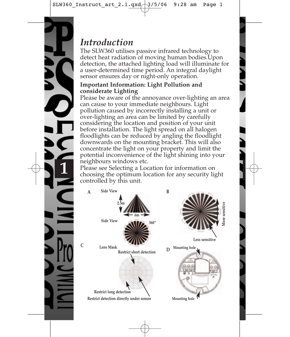 Introduction | Timeguard SLW360 User Manual | Page 2 / 12