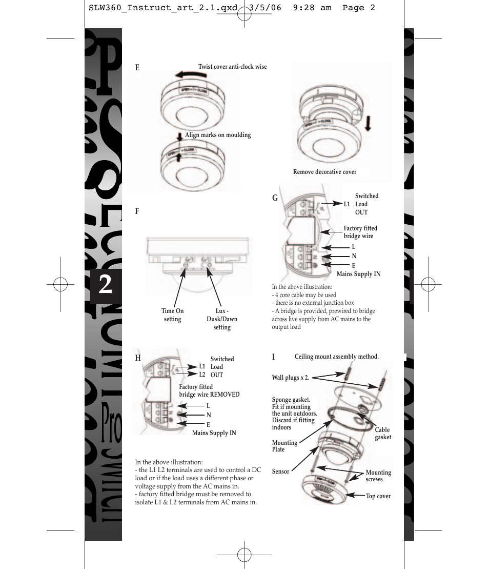 Timeguard SLW360 User Manual | Page 3 / 12