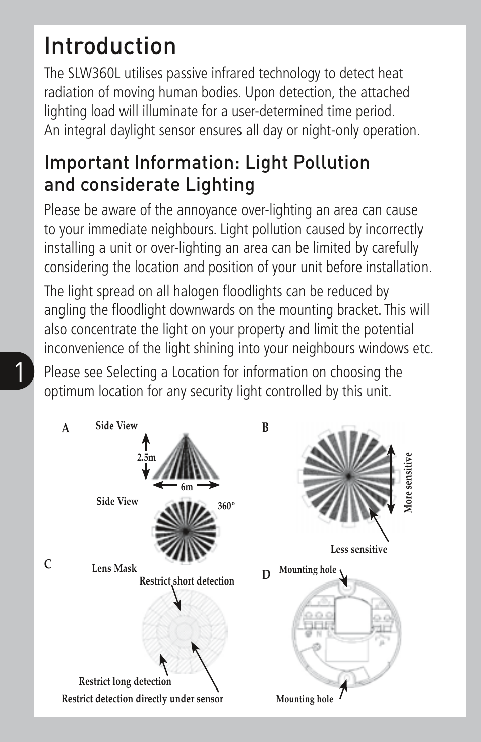 Introduction | Timeguard SLW360L User Manual | Page 2 / 12