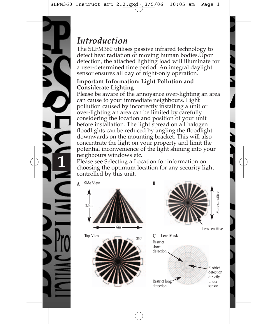 Introduction | Timeguard SLFM360 User Manual | Page 2 / 12