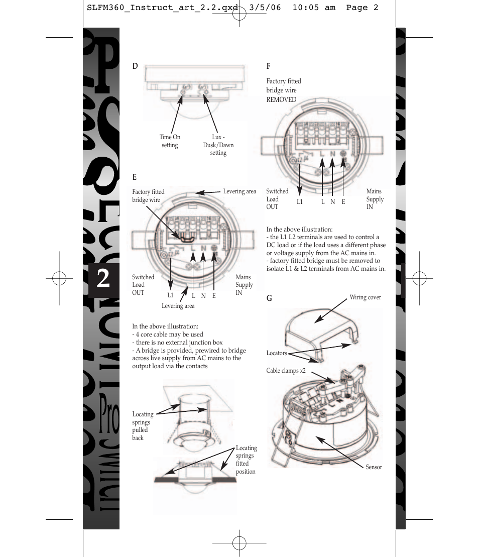 Timeguard SLFM360 User Manual | Page 3 / 12