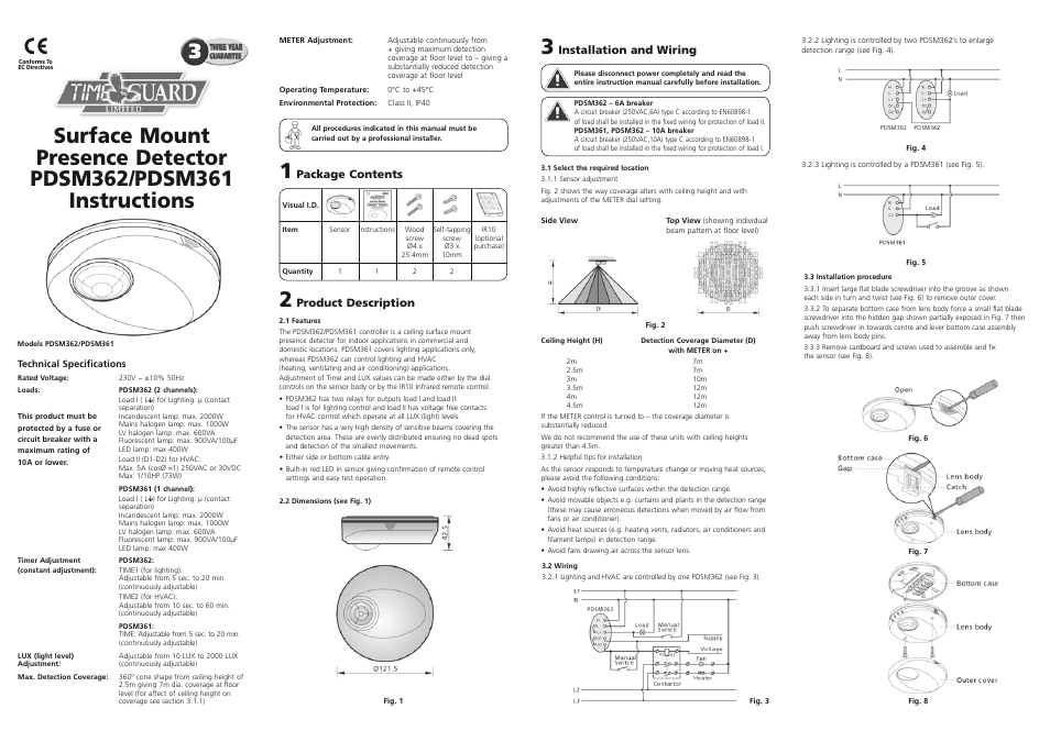 Timeguard PDSM362 User Manual | 2 pages