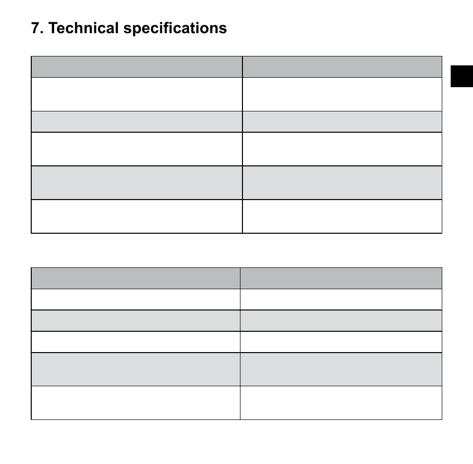 Technical specifications | Timeguard 200.0.000 User Manual | Page 13 / 20