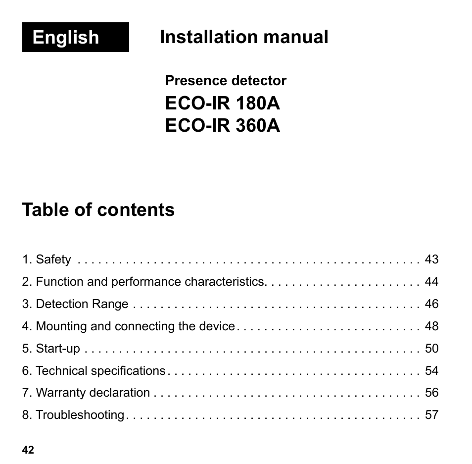 English installation manual | Timeguard 202.0.000 User Manual | Page 2 / 20