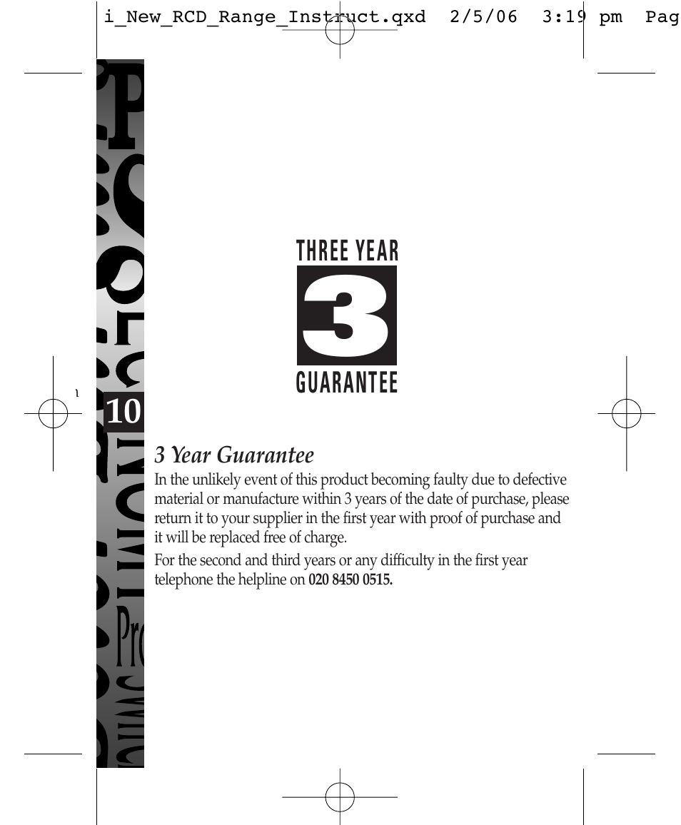 Timeguard TFP10WL User Manual | Page 11 / 12