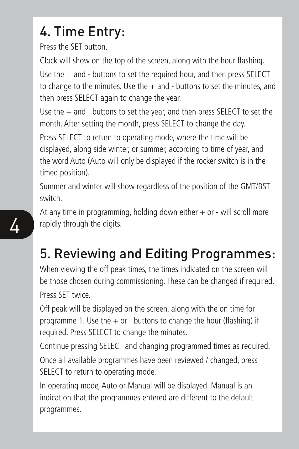 Timeguard TRTD7 User Manual | Page 4 / 8