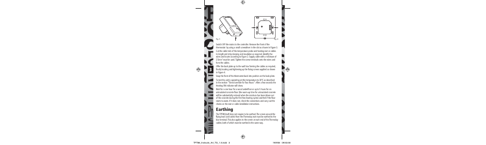 Earthing | Timeguard TPT88 User Manual | Page 4 / 12