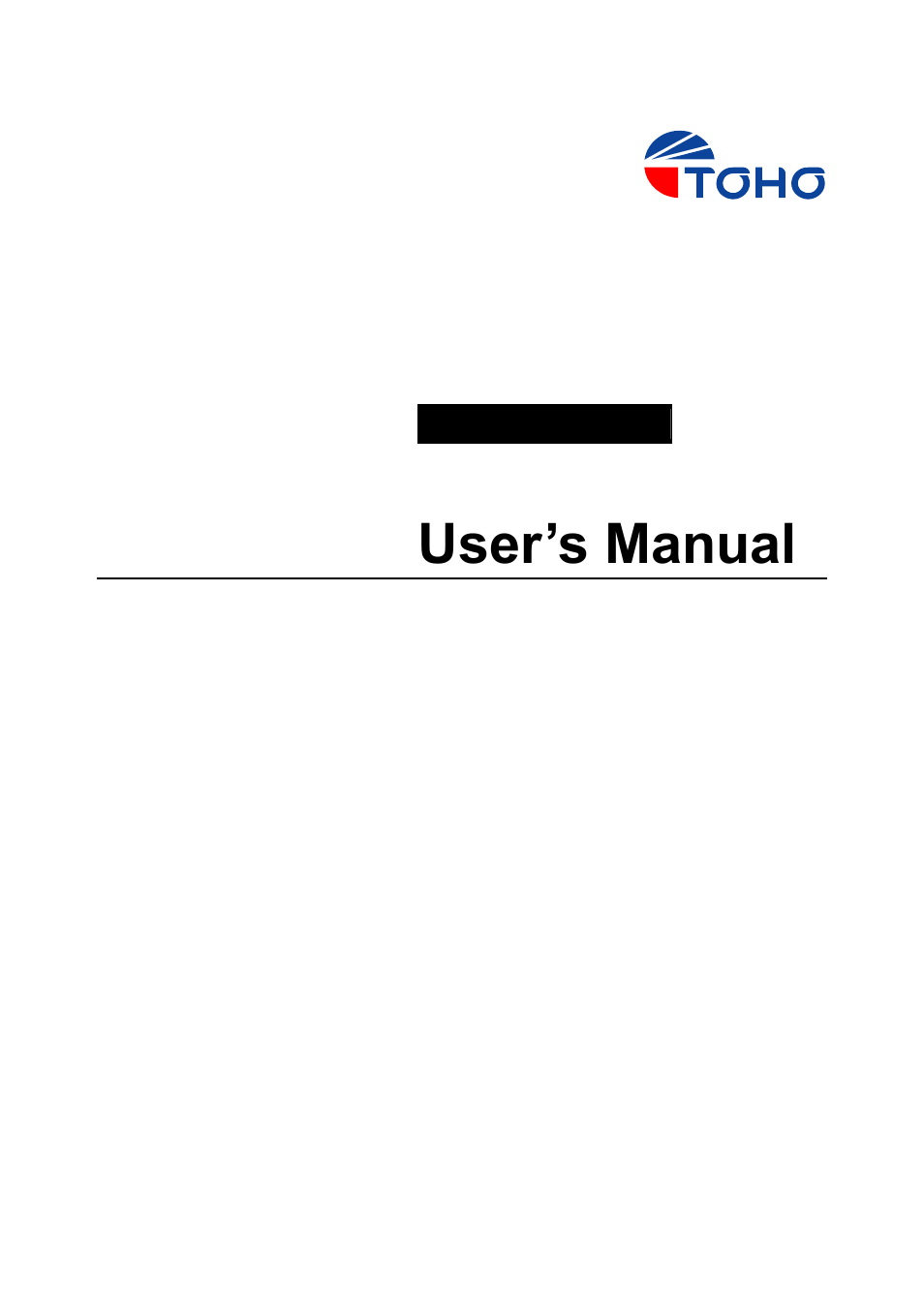 TOHO ELECTRONICS TTM200 User Manual | 264 pages