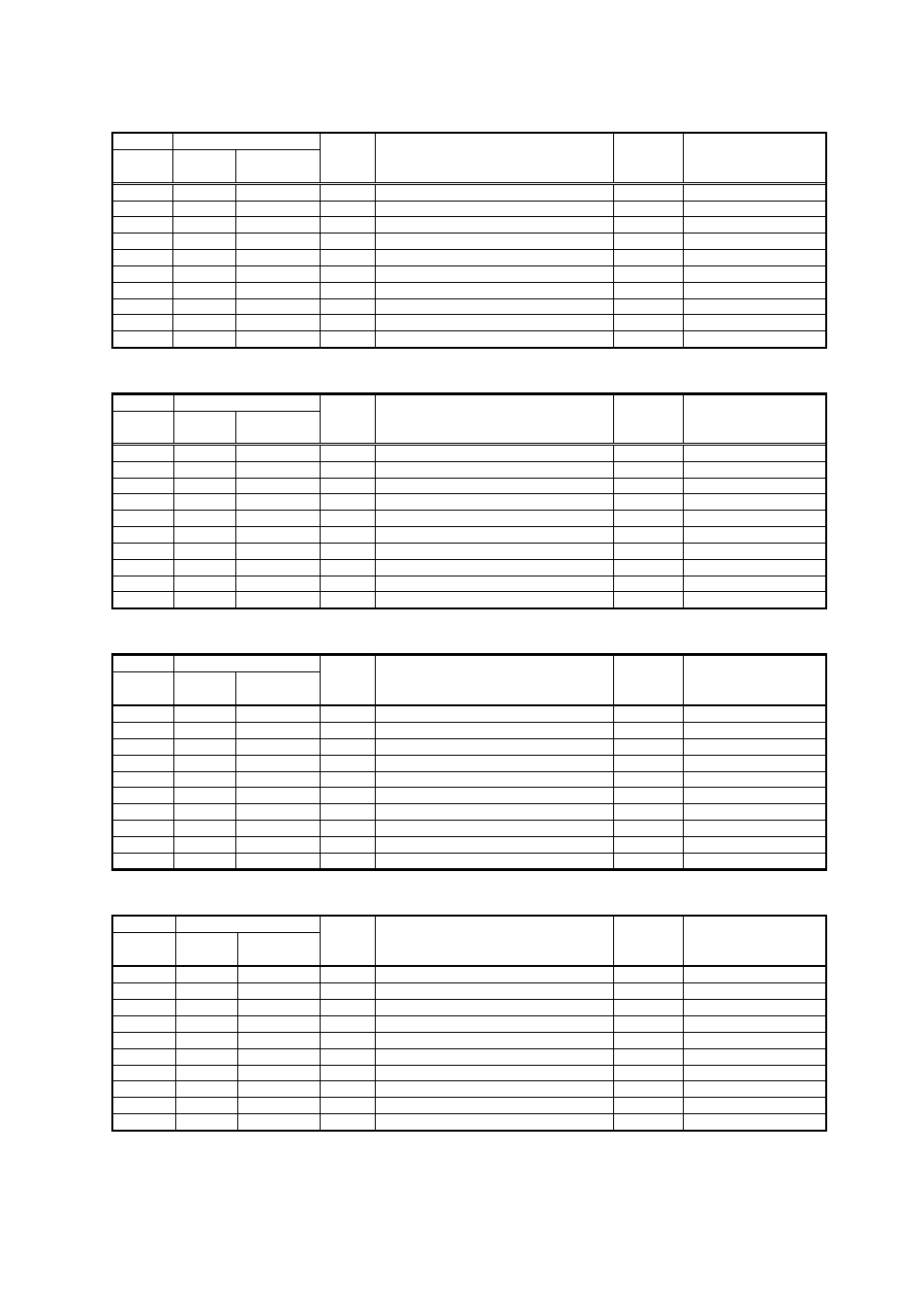 43 out4 setting mode (set8), Out5 setting mode (set9), Out6 setting mode (set10) | Out7 setting mode (set11) | TOHO ELECTRONICS TTM200 User Manual | Page 43 / 51